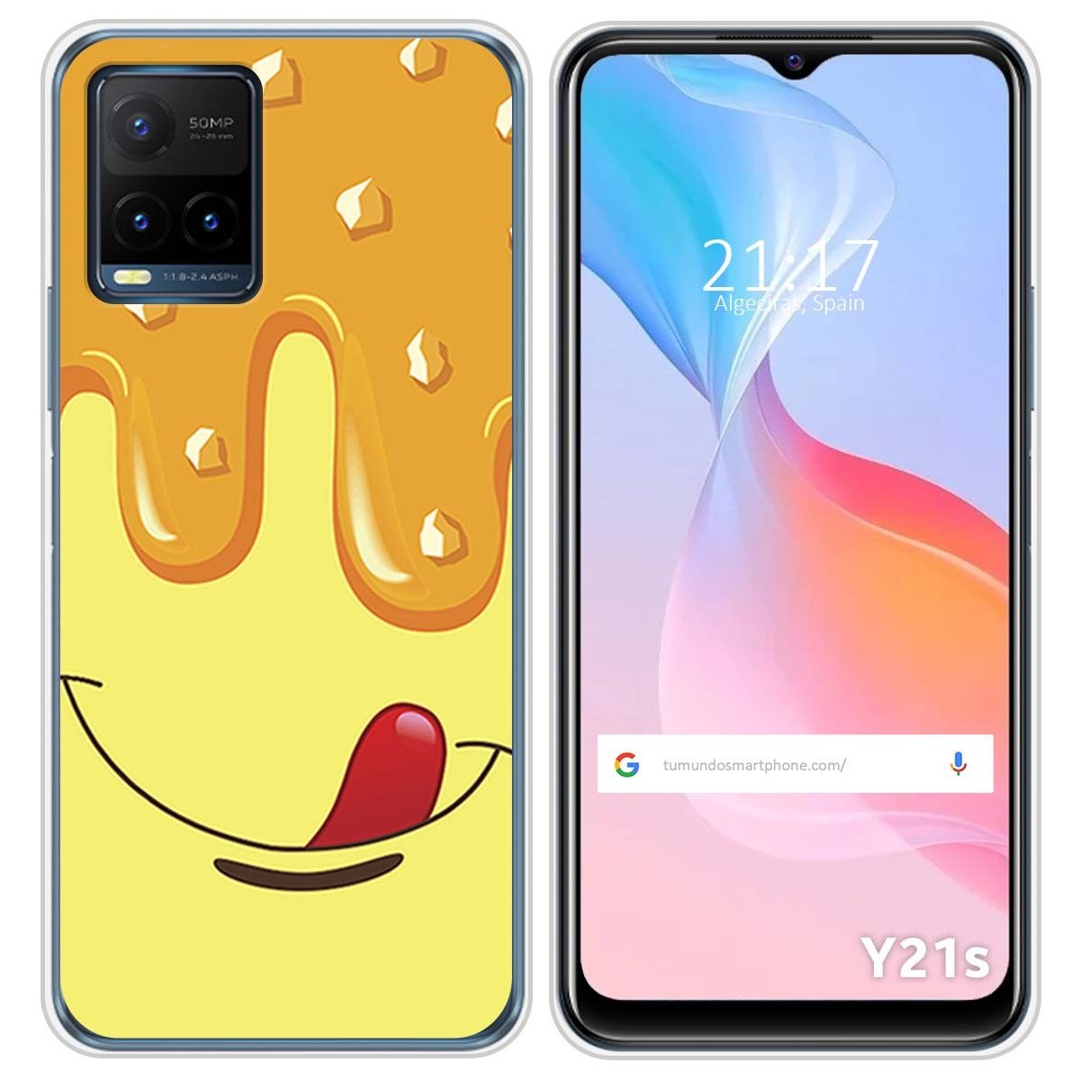 Funda Silicona para Vivo Y21 / Y21s / Y33s diseño Helado Vainilla Dibujos