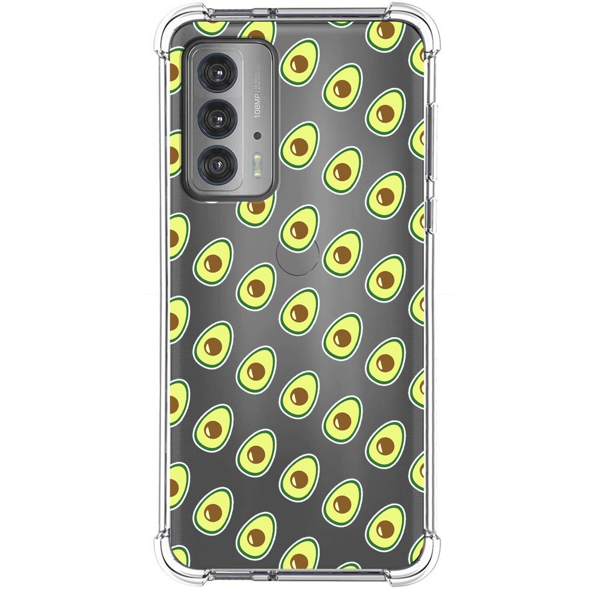 Funda Silicona Antigolpes para Motorola Edge 20 diseño Aguacate Dibujos