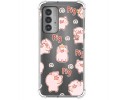 Funda Silicona Antigolpes para Motorola Edge 20 diseño Cerdos Dibujos