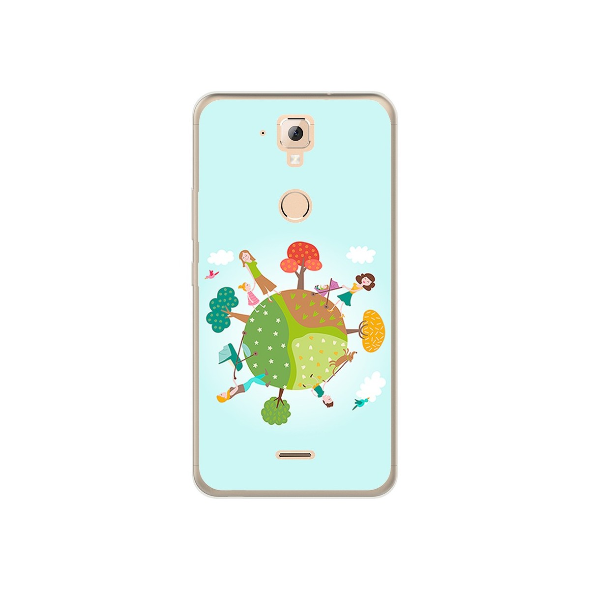 Funda Gel Tpu para Hisense F23 Diseño Familia Dibujos