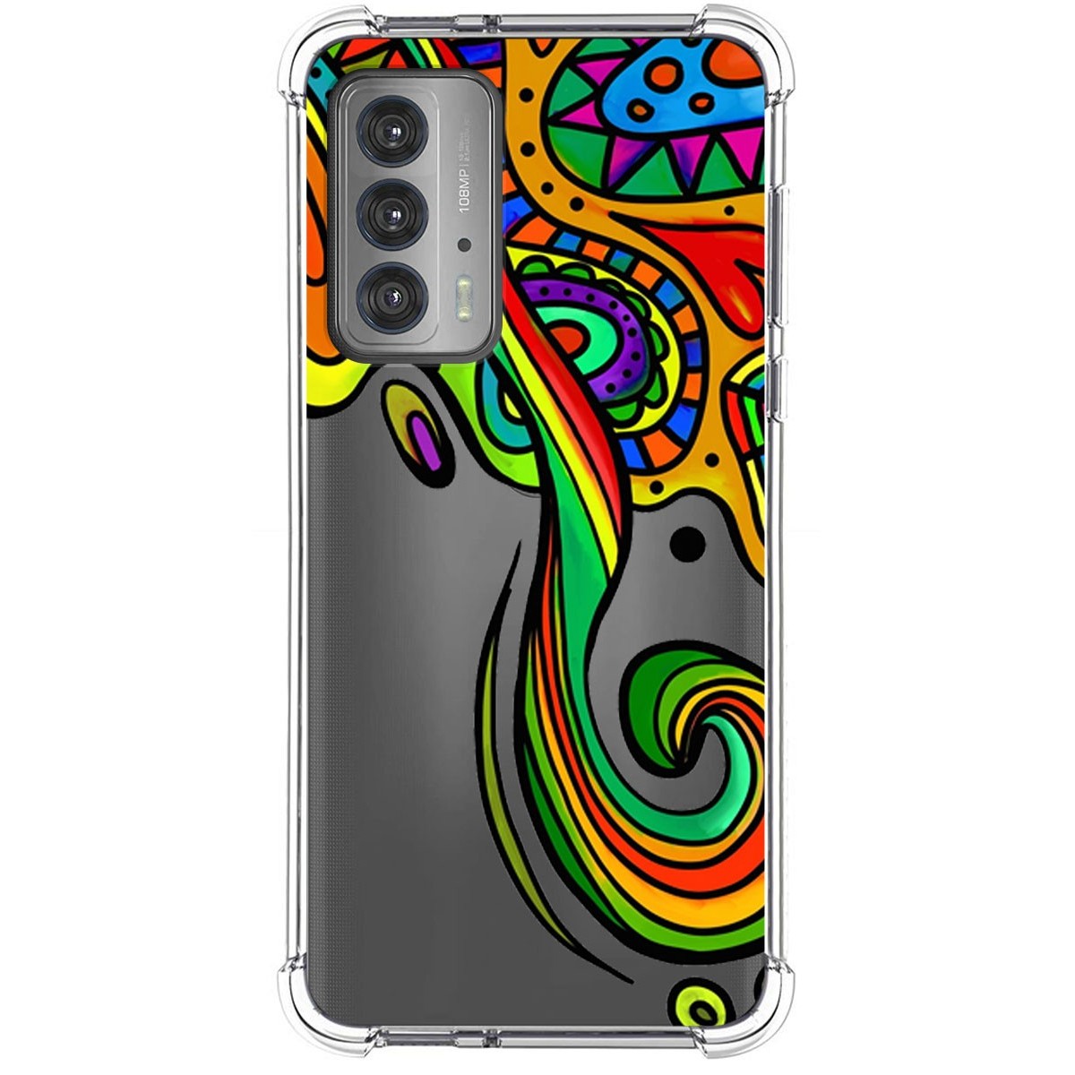 Funda Silicona Antigolpes para Motorola Edge 20 diseño Colores Dibujos