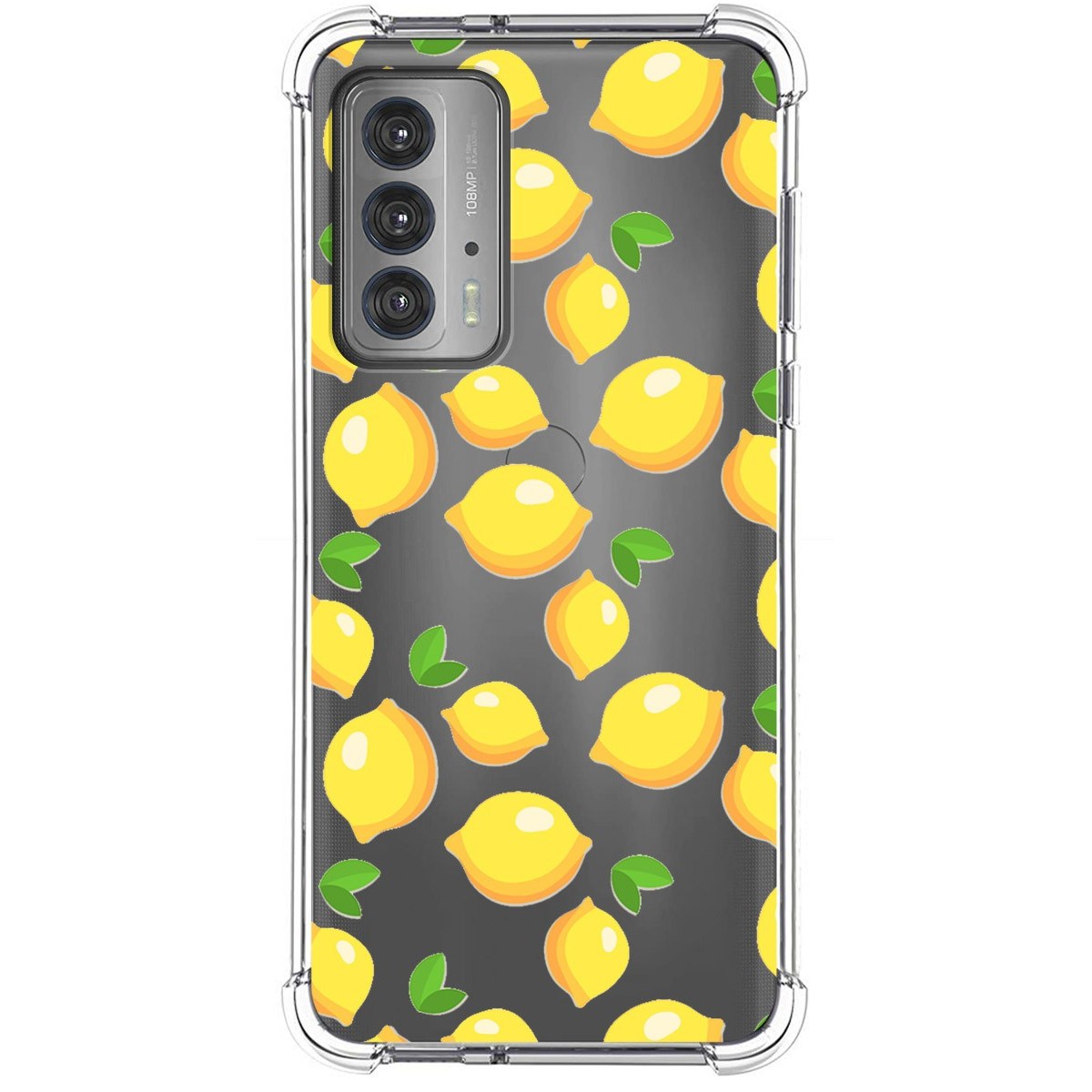 Funda Silicona Antigolpes para Motorola Edge 20 diseño Limones Dibujos