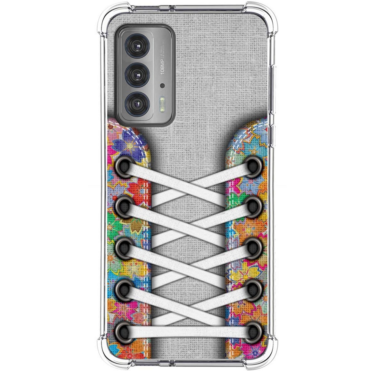 Funda Silicona Antigolpes para Motorola Edge 20 diseño Zapatillas 04 Dibujos