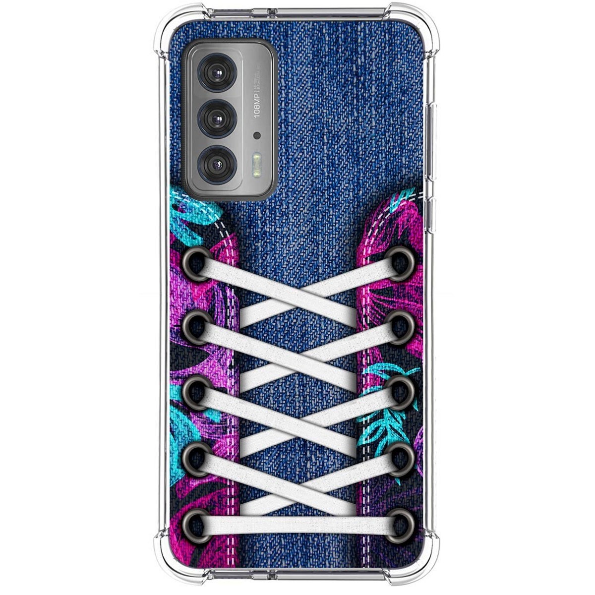 Funda Silicona Antigolpes para Motorola Edge 20 diseño Zapatillas 06 Dibujos