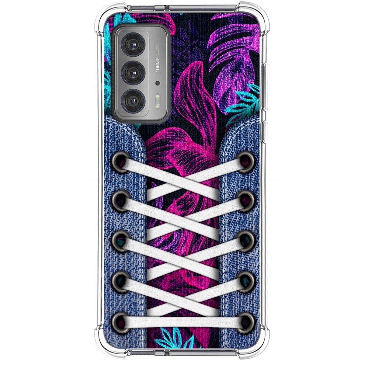 Funda Silicona Antigolpes para Motorola Edge 20 diseño Zapatillas 07 Dibujos