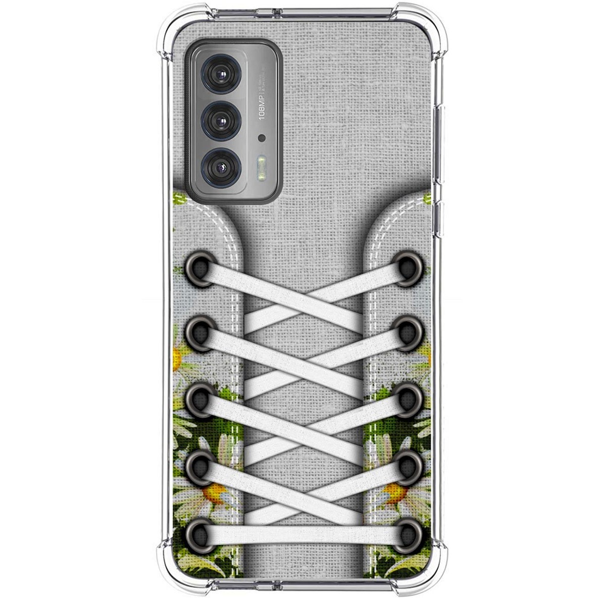 Funda Silicona Antigolpes para Motorola Edge 20 diseño Zapatillas 08 Dibujos