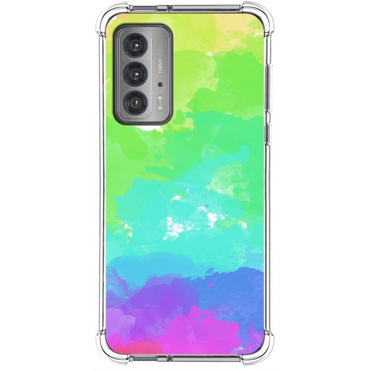 Funda Silicona Antigolpes para Motorola Edge 20 diseño Acuarela 03 Dibujos