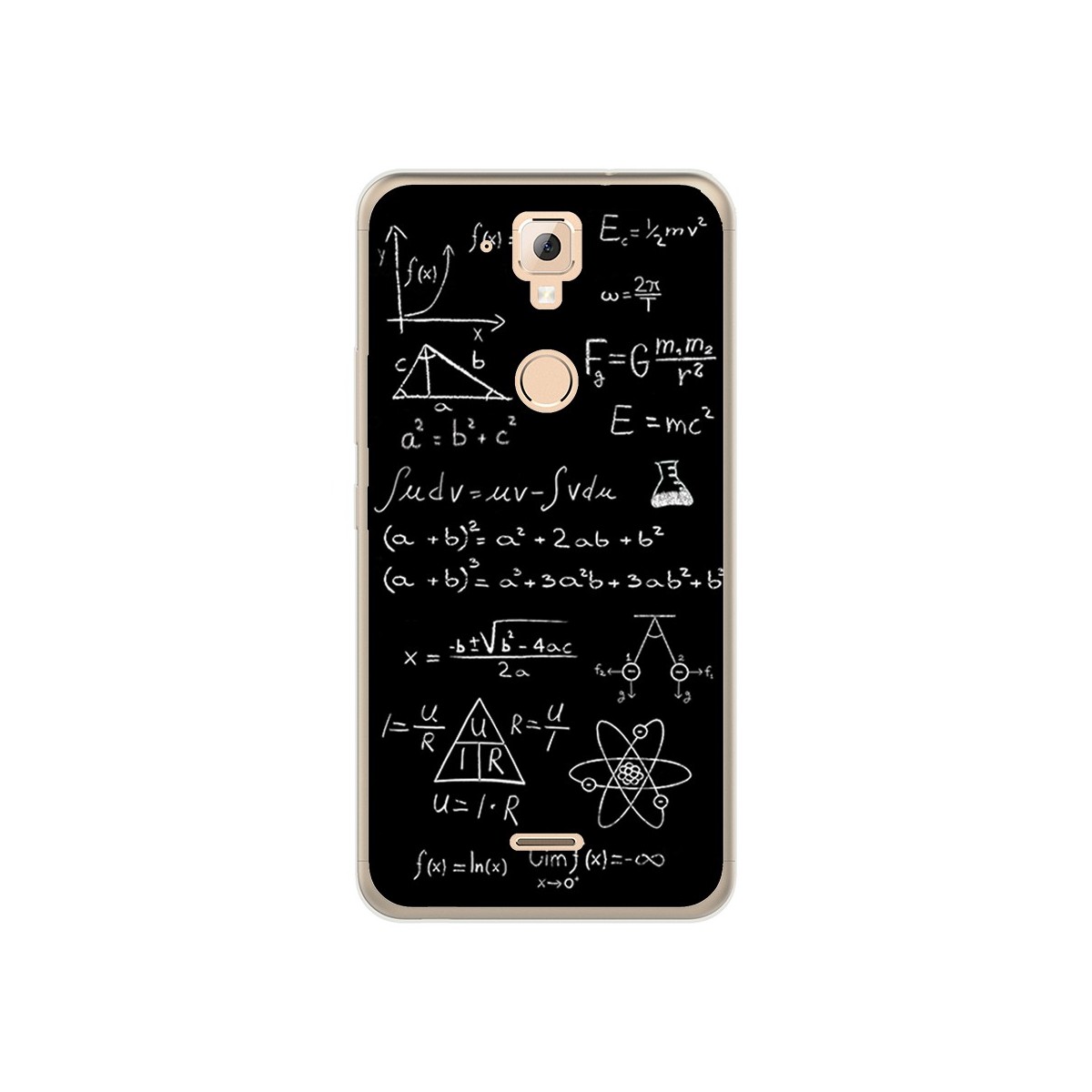 Funda Gel Tpu para Hisense F23 Diseño Formulas Dibujos
