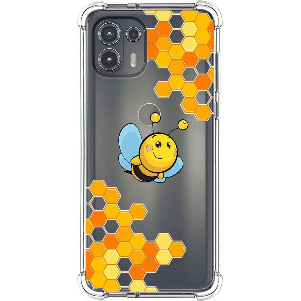 Funda Silicona Antigolpes para Motorola Edge 20 Lite diseño Abeja Dibujos