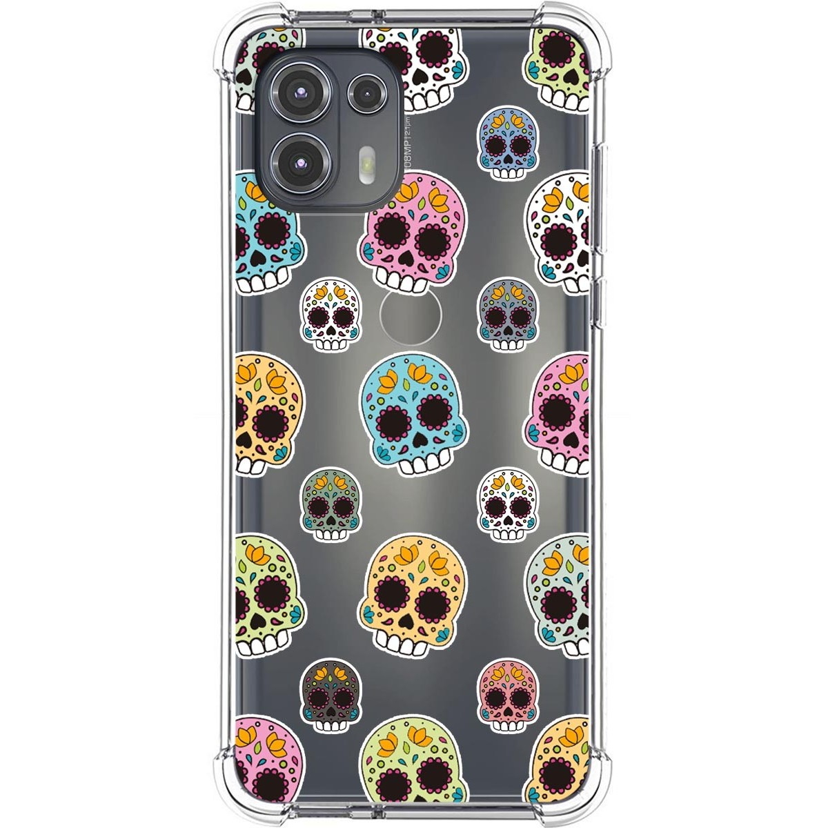 Funda Silicona Antigolpes para Motorola Edge 20 Lite diseño Catrina Dibujos