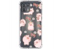 Funda Silicona Antigolpes para Motorola Edge 20 Lite diseño Cerdos Dibujos
