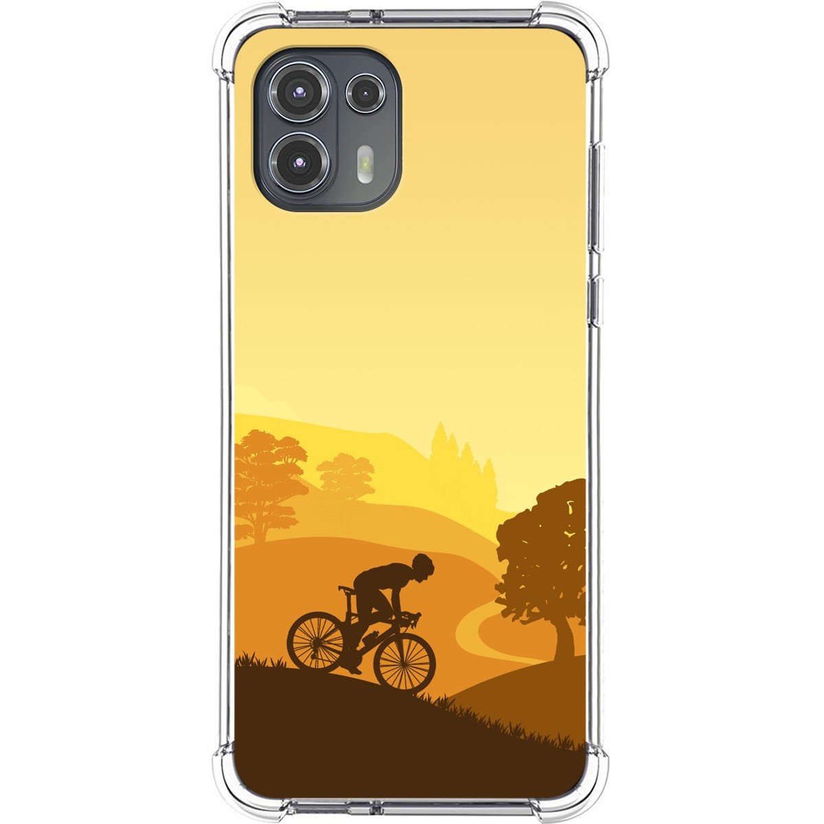 Funda Silicona Antigolpes para Motorola Edge 20 Lite diseño Ciclista Dibujos