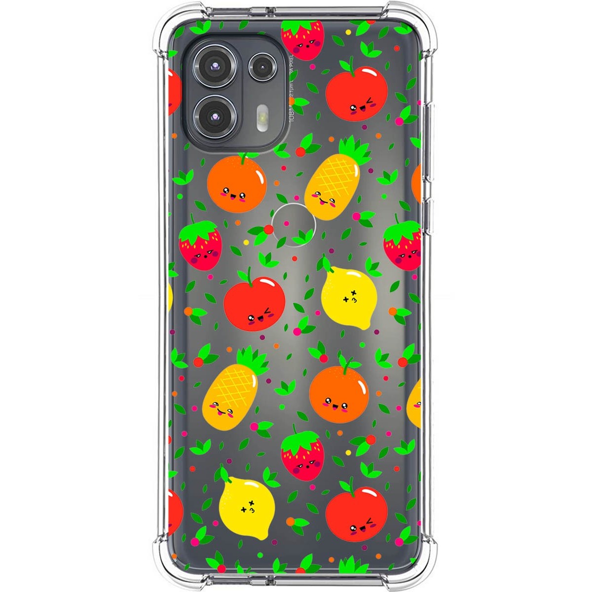 Funda Silicona Antigolpes para Motorola Edge 20 Lite diseño Frutas 01 Dibujos