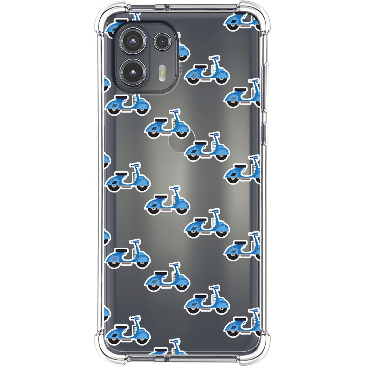 Funda Silicona Antigolpes para Motorola Edge 20 Lite diseño Scooter Dibujos