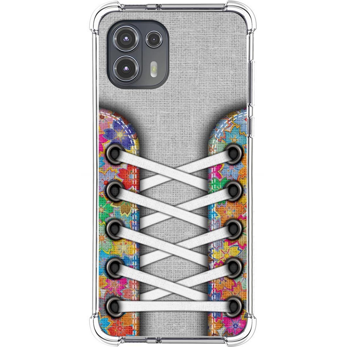 Funda Silicona Antigolpes para Motorola Edge 20 Lite diseño Zapatillas 04 Dibujos