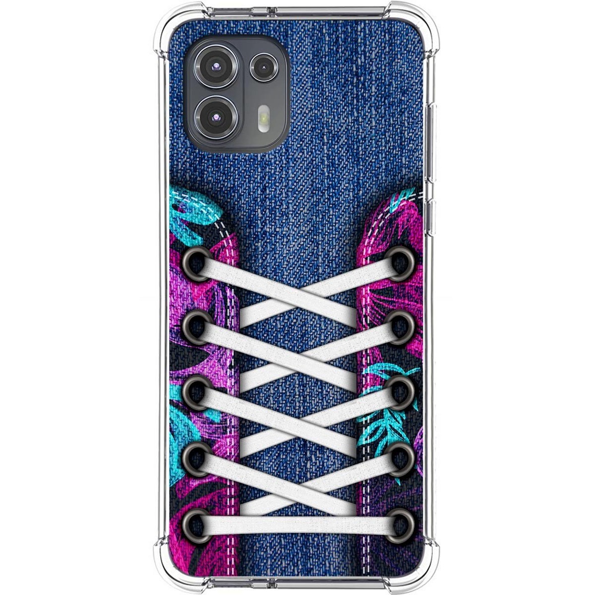 Funda Silicona Antigolpes para Motorola Edge 20 Lite diseño Zapatillas 06 Dibujos