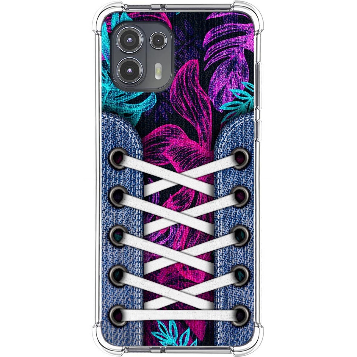 Funda Silicona Antigolpes para Motorola Edge 20 Lite diseño Zapatillas 07 Dibujos