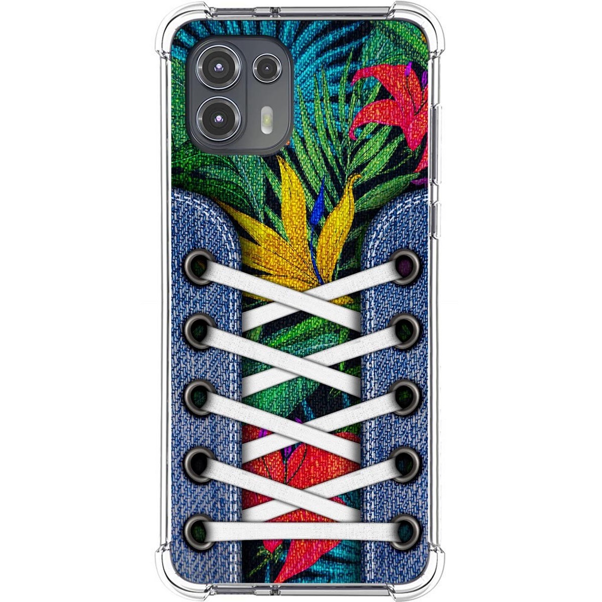 Funda Silicona Antigolpes para Motorola Edge 20 Lite diseño Zapatillas 12 Dibujos