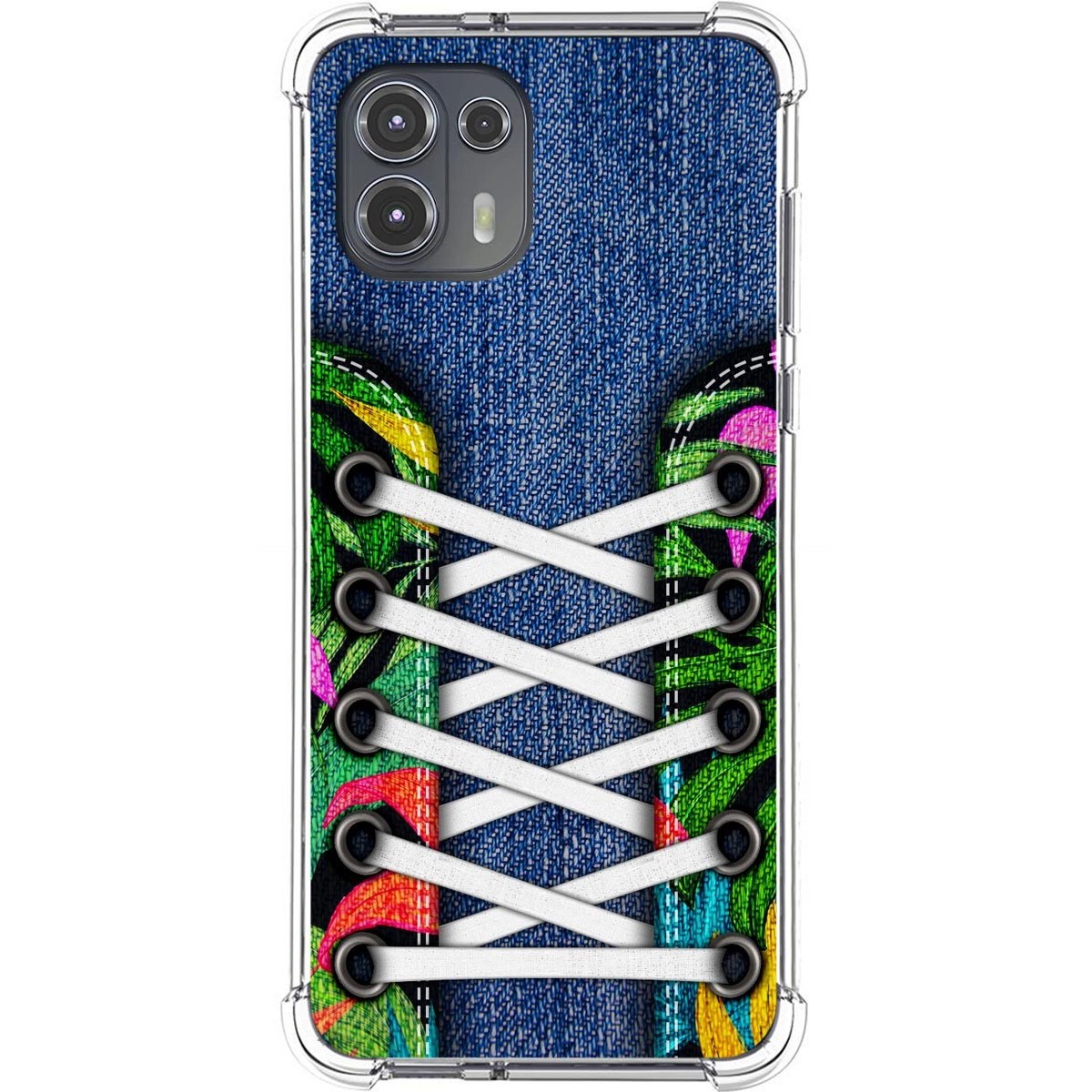 Funda Silicona Antigolpes para Motorola Edge 20 Lite diseño Zapatillas 13 Dibujos
