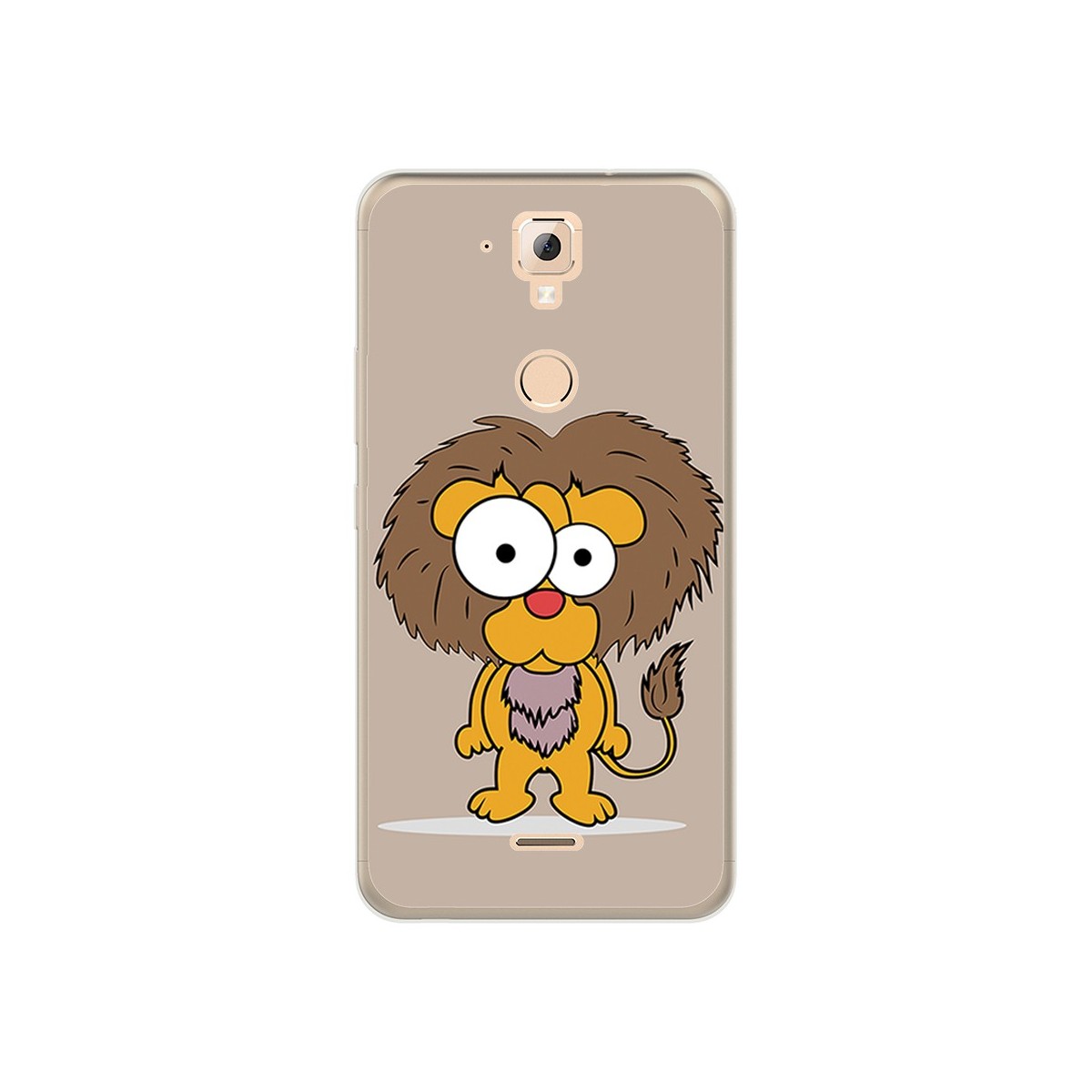 Funda Gel Tpu para Hisense F23 Diseño Leon Dibujos