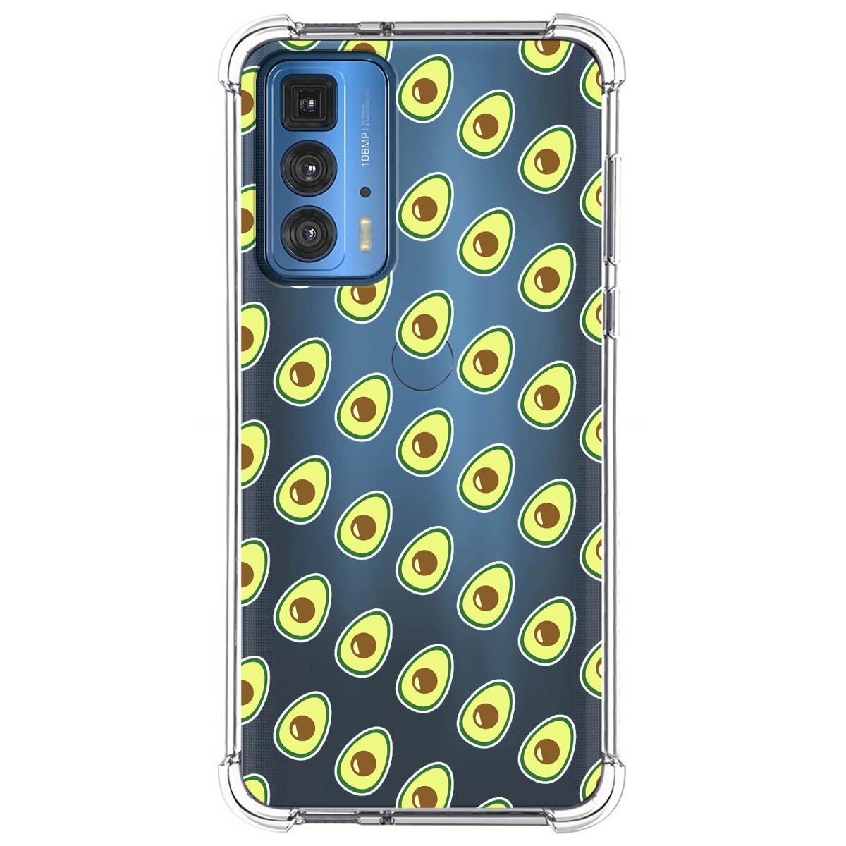 Funda Silicona Antigolpes para Motorola Edge 20 Pro diseño Aguacate Dibujos