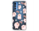 Funda Silicona Antigolpes para Motorola Edge 20 Pro diseño Cerdos Dibujos