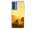 Funda Silicona Antigolpes para Motorola Edge 20 Pro diseño Ciclista Dibujos