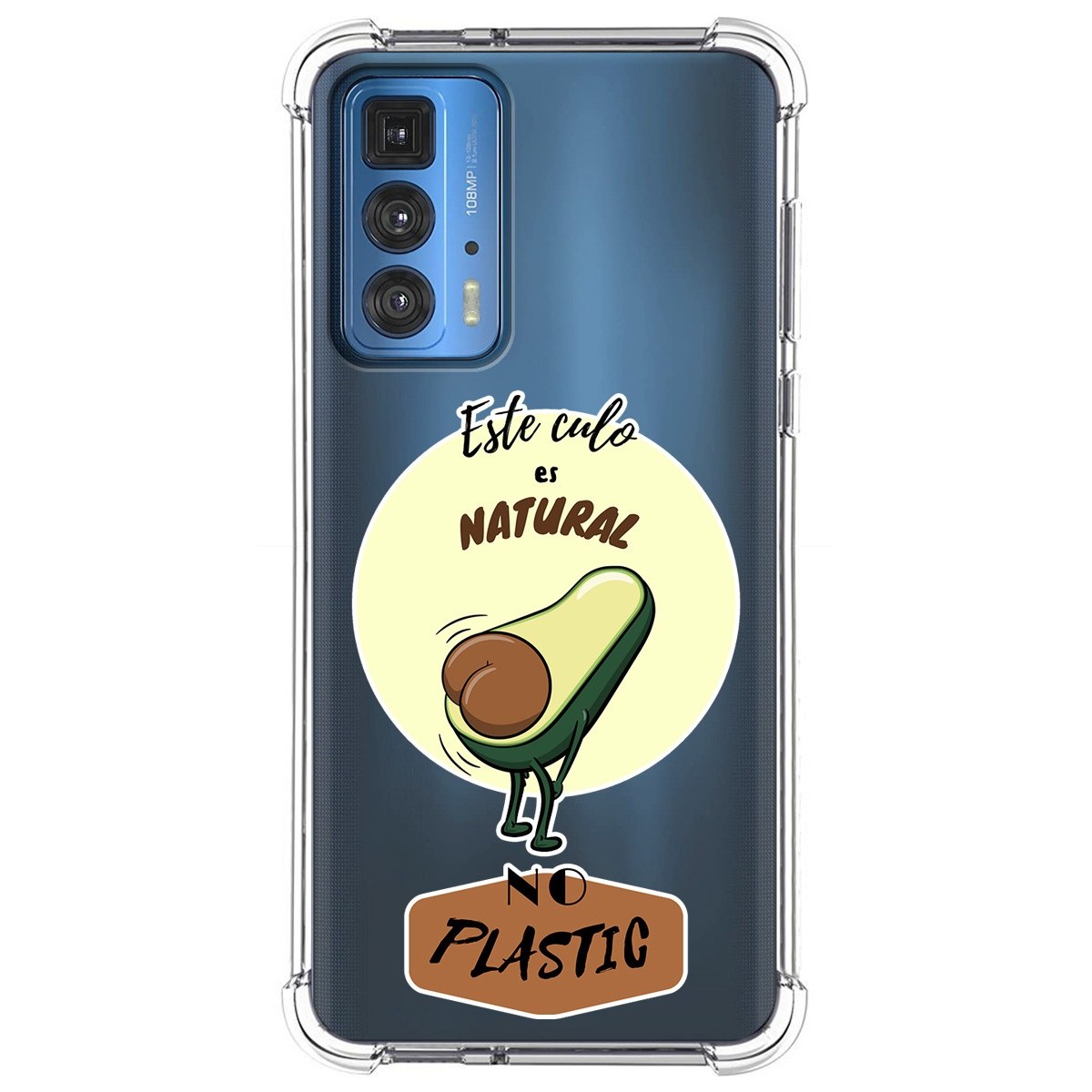 Funda Silicona Antigolpes para Motorola Edge 20 Pro diseño Culo Natural Dibujos