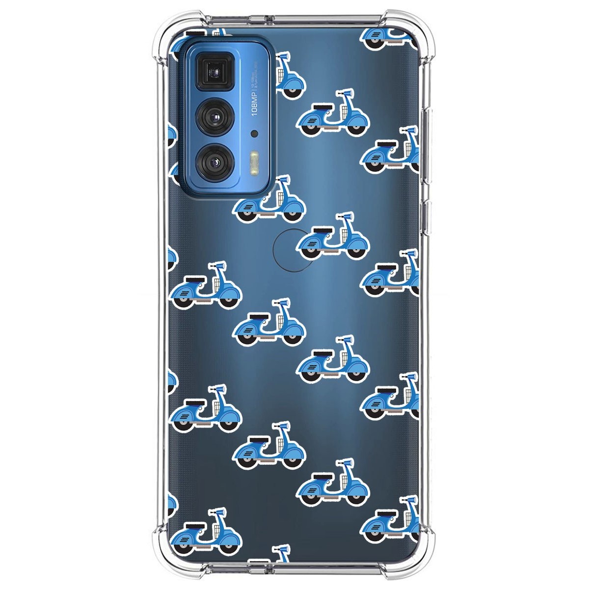 Funda Silicona Antigolpes para Motorola Edge 20 Pro diseño Scooter Dibujos