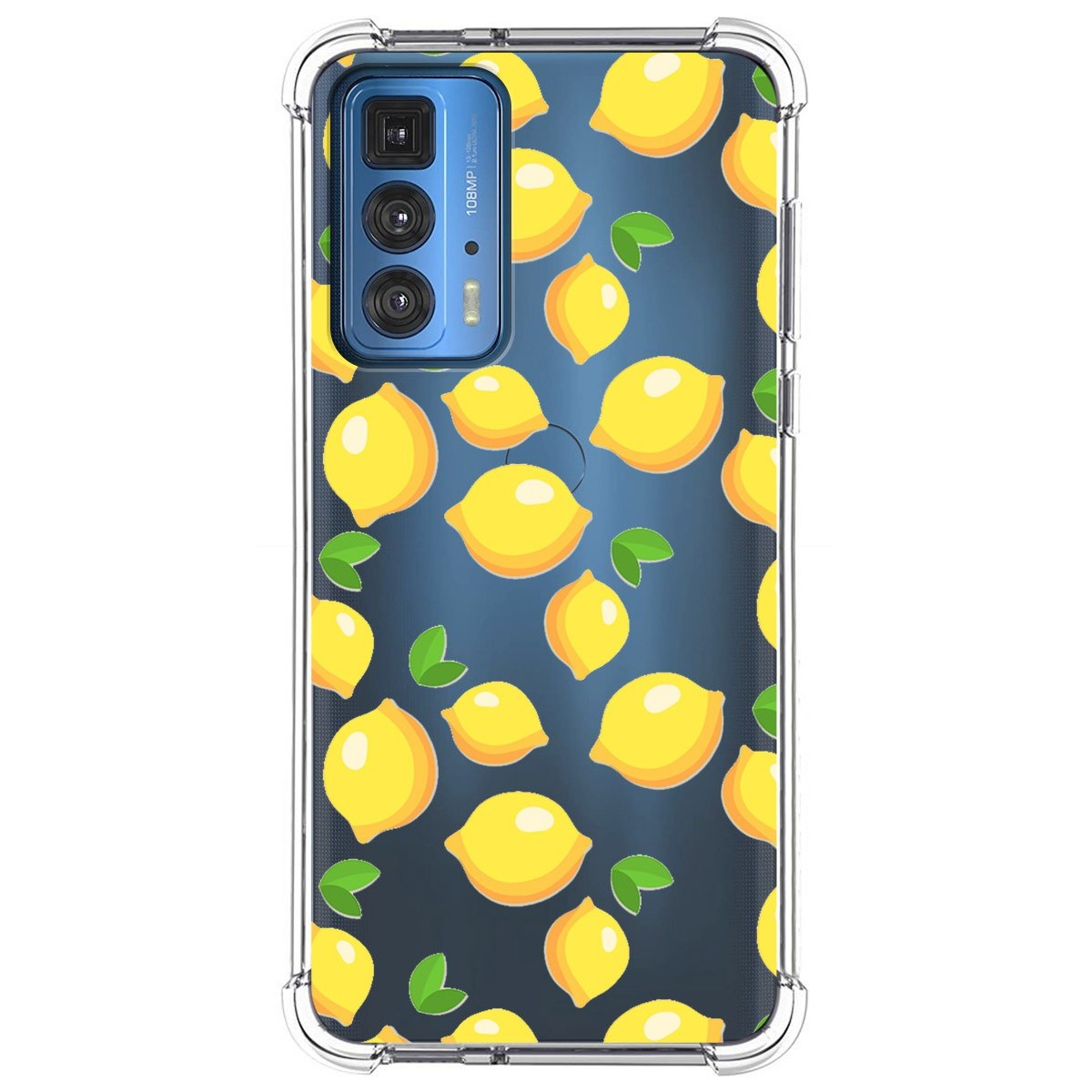 Funda Silicona Antigolpes para Motorola Edge 20 Pro diseño Limones Dibujos