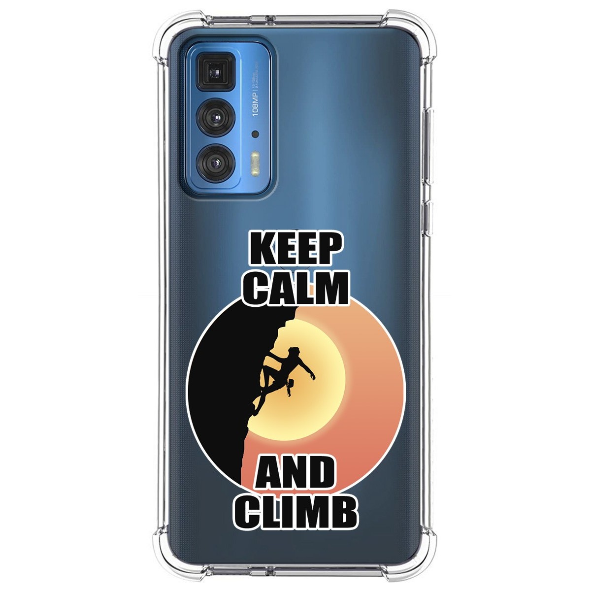 Funda Silicona Antigolpes para Motorola Edge 20 Pro diseño Mujer Escalada Dibujos