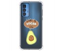 Funda Silicona Antigolpes para Motorola Edge 20 Pro diseño Vegan Life Dibujos