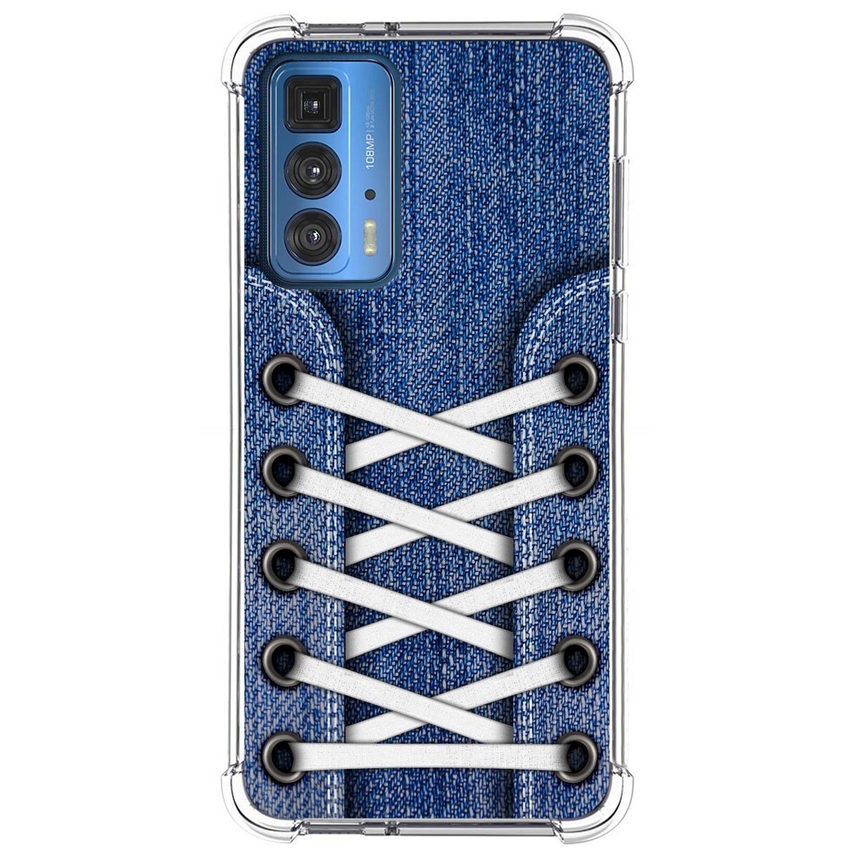Funda Silicona Antigolpes para Motorola Edge 20 Pro diseño Zapatillas 01 Dibujos