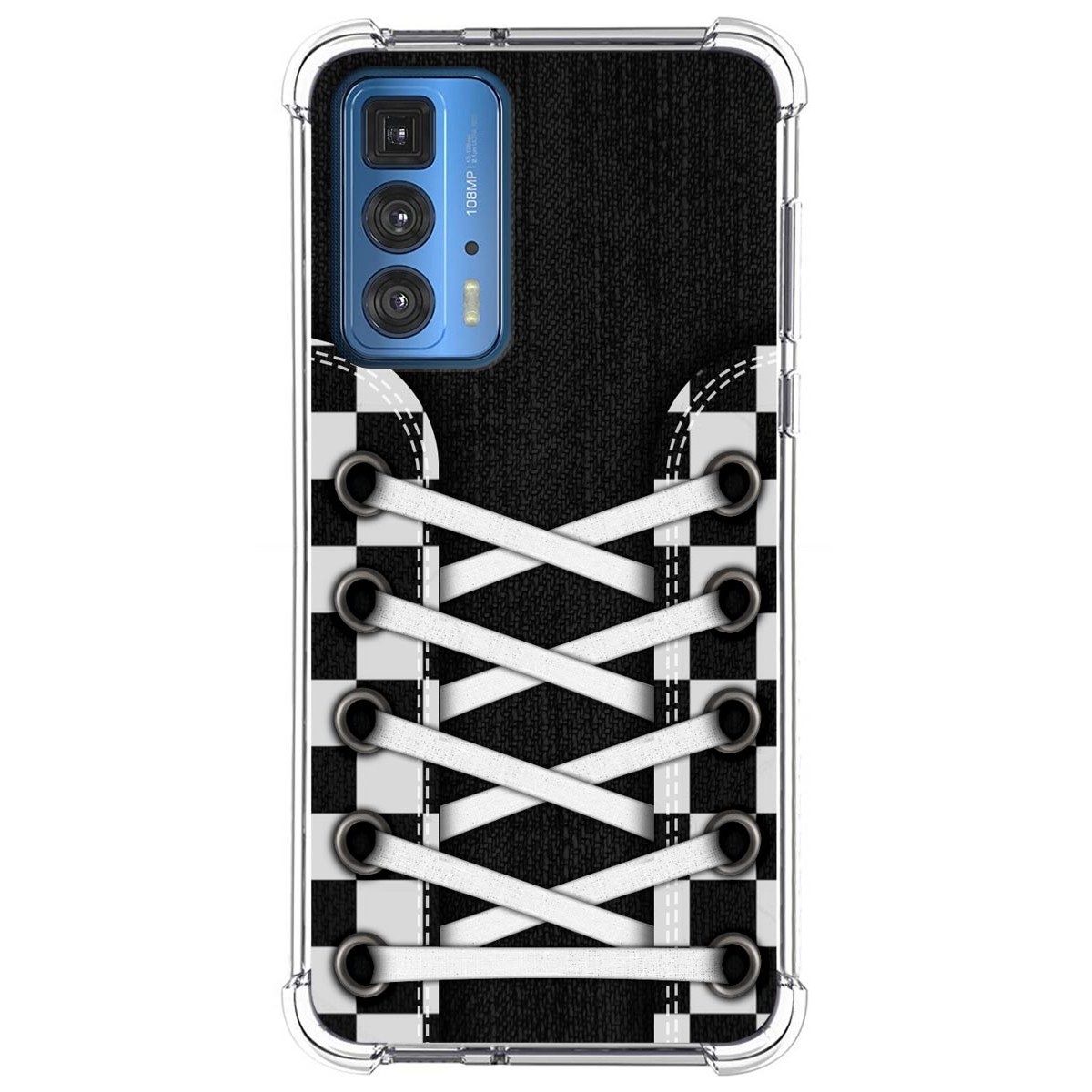 Funda Silicona Antigolpes para Motorola Edge 20 Pro diseño Zapatillas 03 Dibujos