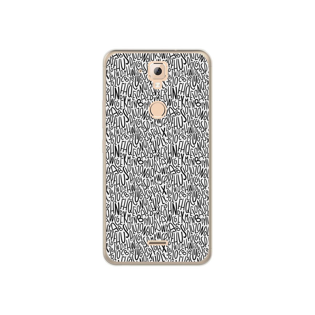 Funda Gel Tpu para Hisense F23 Diseño Letras Dibujos