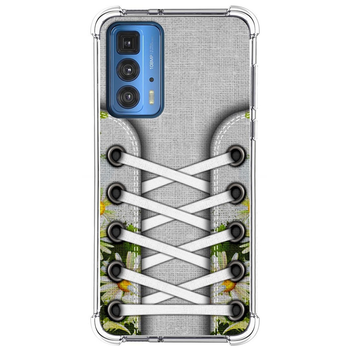 Funda Silicona Antigolpes para Motorola Edge 20 Pro diseño Zapatillas 08 Dibujos