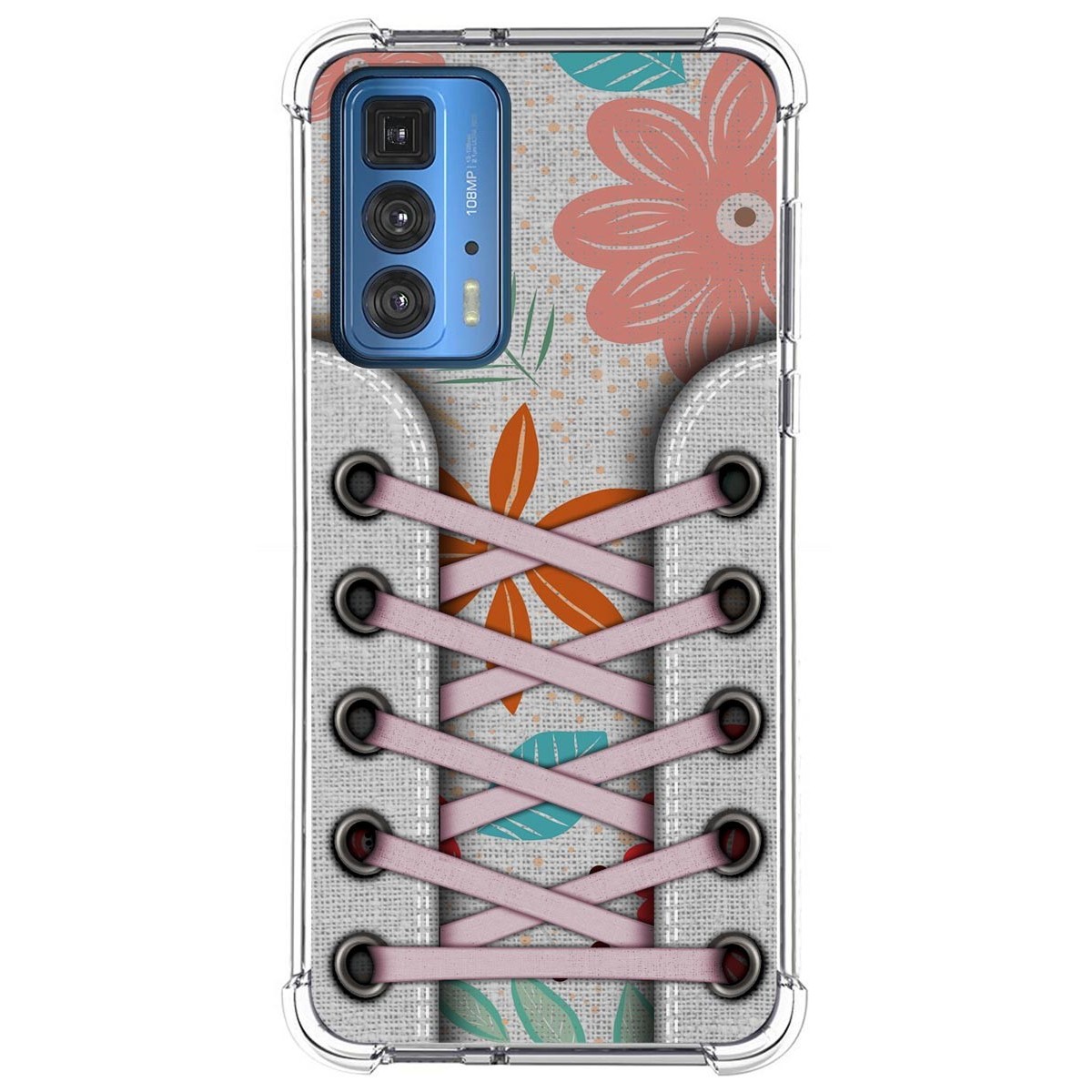 Funda Silicona Antigolpes para Motorola Edge 20 Pro diseño Zapatillas 09 Dibujos