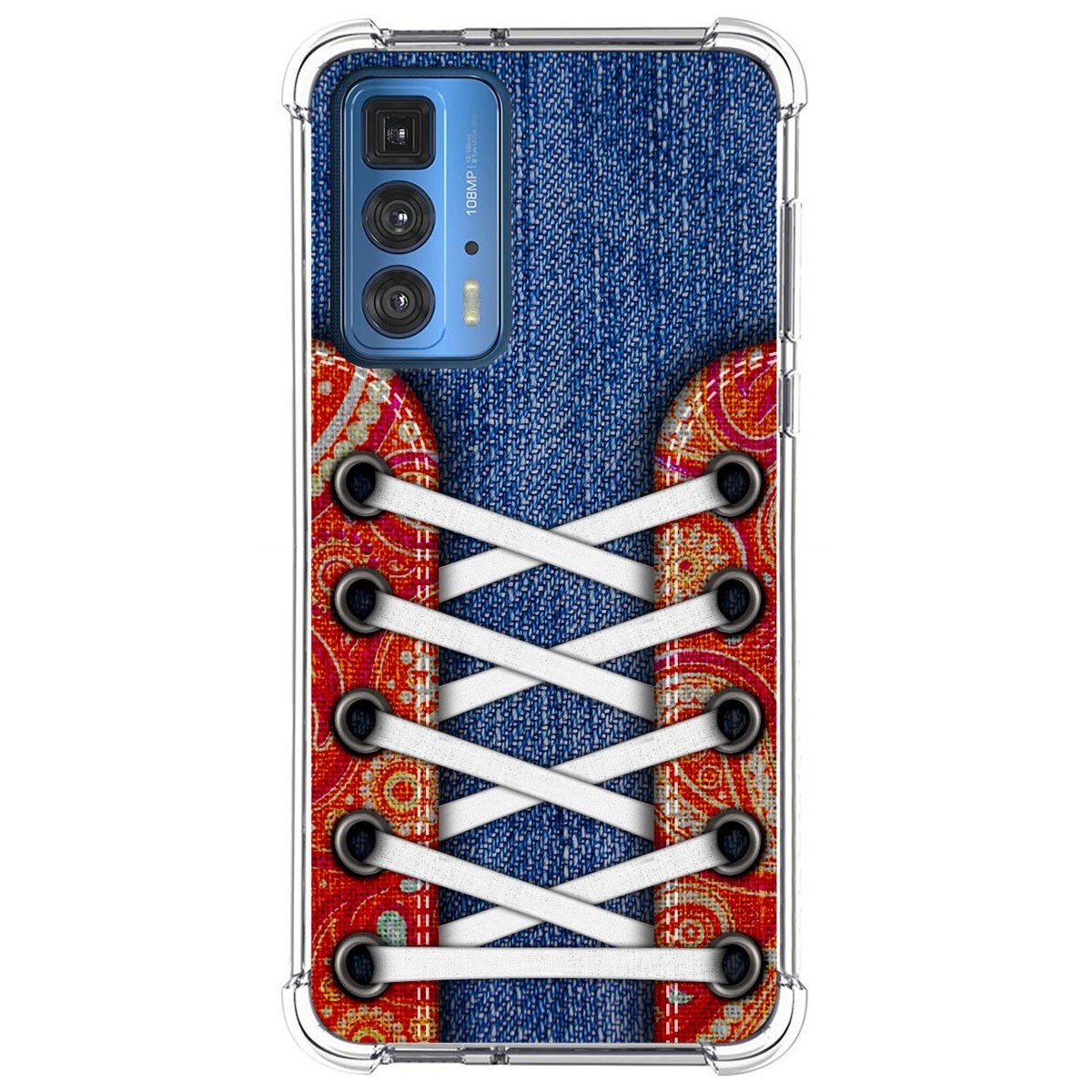 Funda Silicona Antigolpes para Motorola Edge 20 Pro diseño Zapatillas 11 Dibujos