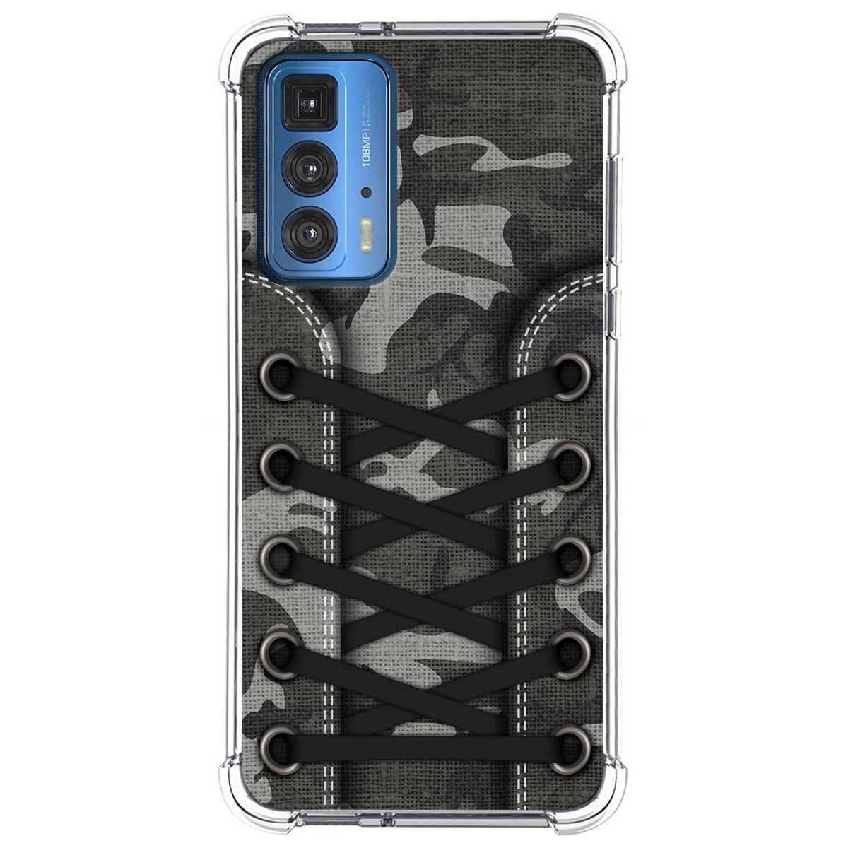 Funda Silicona Antigolpes para Motorola Edge 20 Pro diseño Zapatillas 15 Dibujos