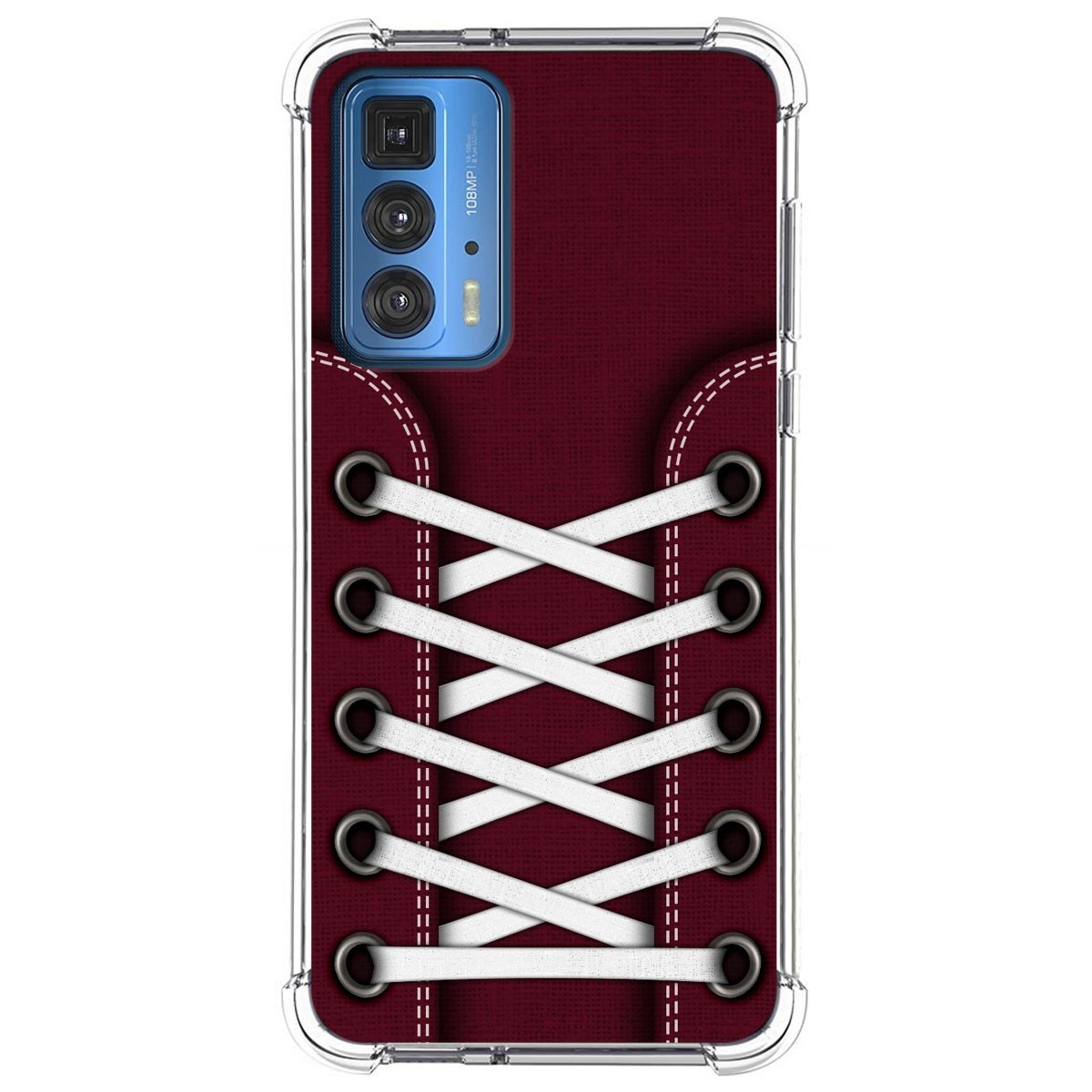 Funda Silicona Antigolpes para Motorola Edge 20 Pro diseño Zapatillas 17 Dibujos