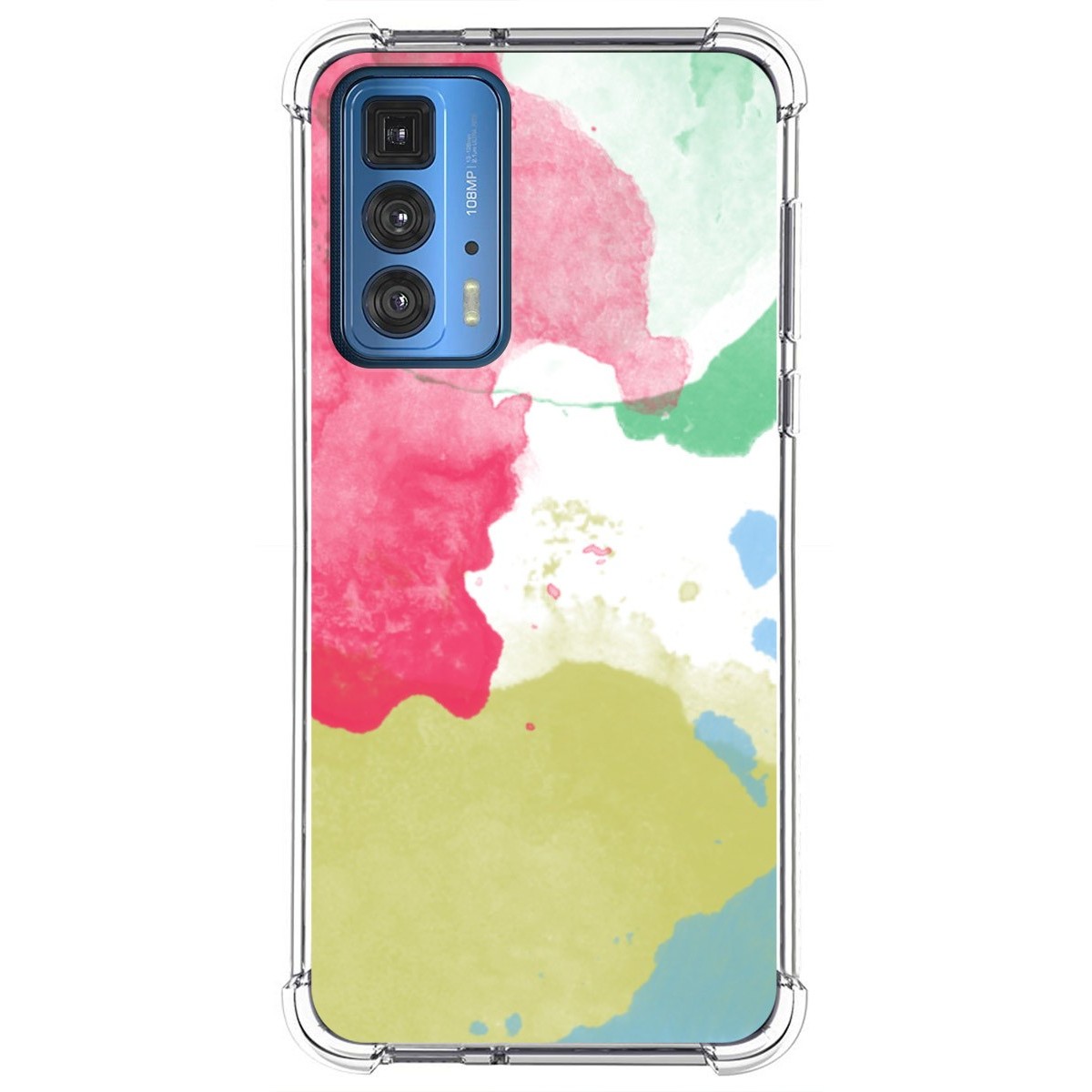 Funda Silicona Antigolpes para Motorola Edge 20 Pro diseño Acuarela 02 Dibujos