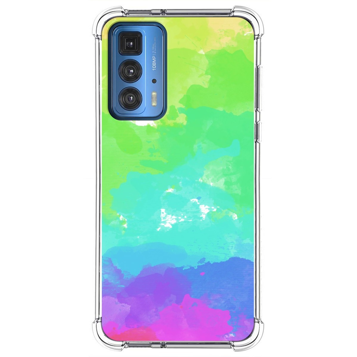 Funda Silicona Antigolpes para Motorola Edge 20 Pro diseño Acuarela 03 Dibujos