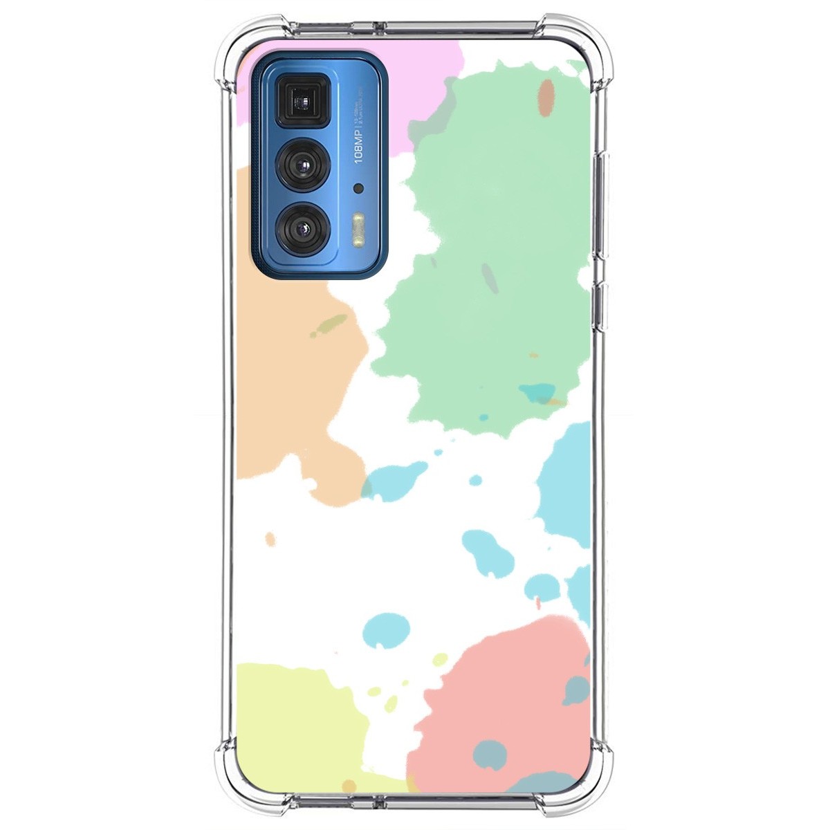 Funda Silicona Antigolpes para Motorola Edge 20 Pro diseño Acuarela 05 Dibujos