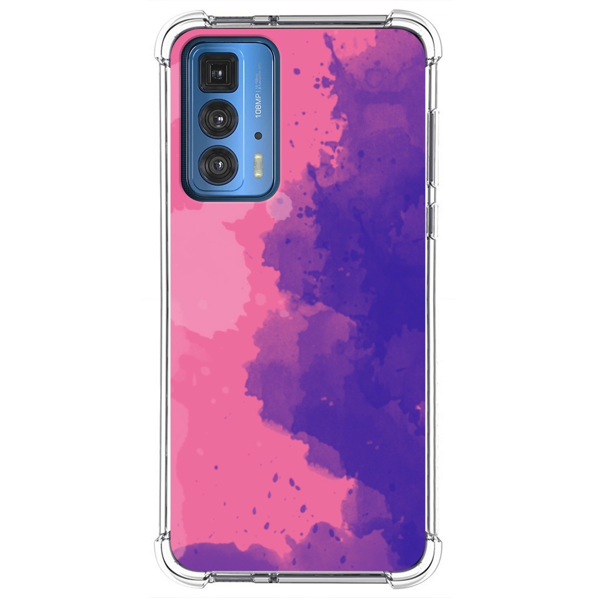 Funda Silicona Antigolpes para Motorola Edge 20 Pro diseño Acuarela 07 Dibujos
