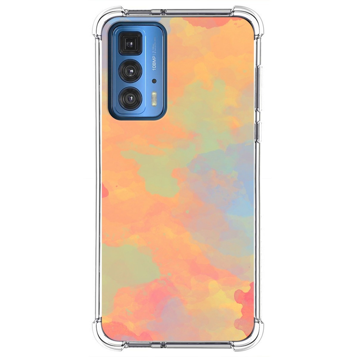Funda Silicona Antigolpes para Motorola Edge 20 Pro diseño Acuarela 08 Dibujos