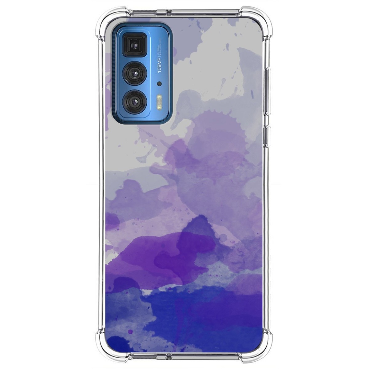 Funda Silicona Antigolpes para Motorola Edge 20 Pro diseño Acuarela 09 Dibujos
