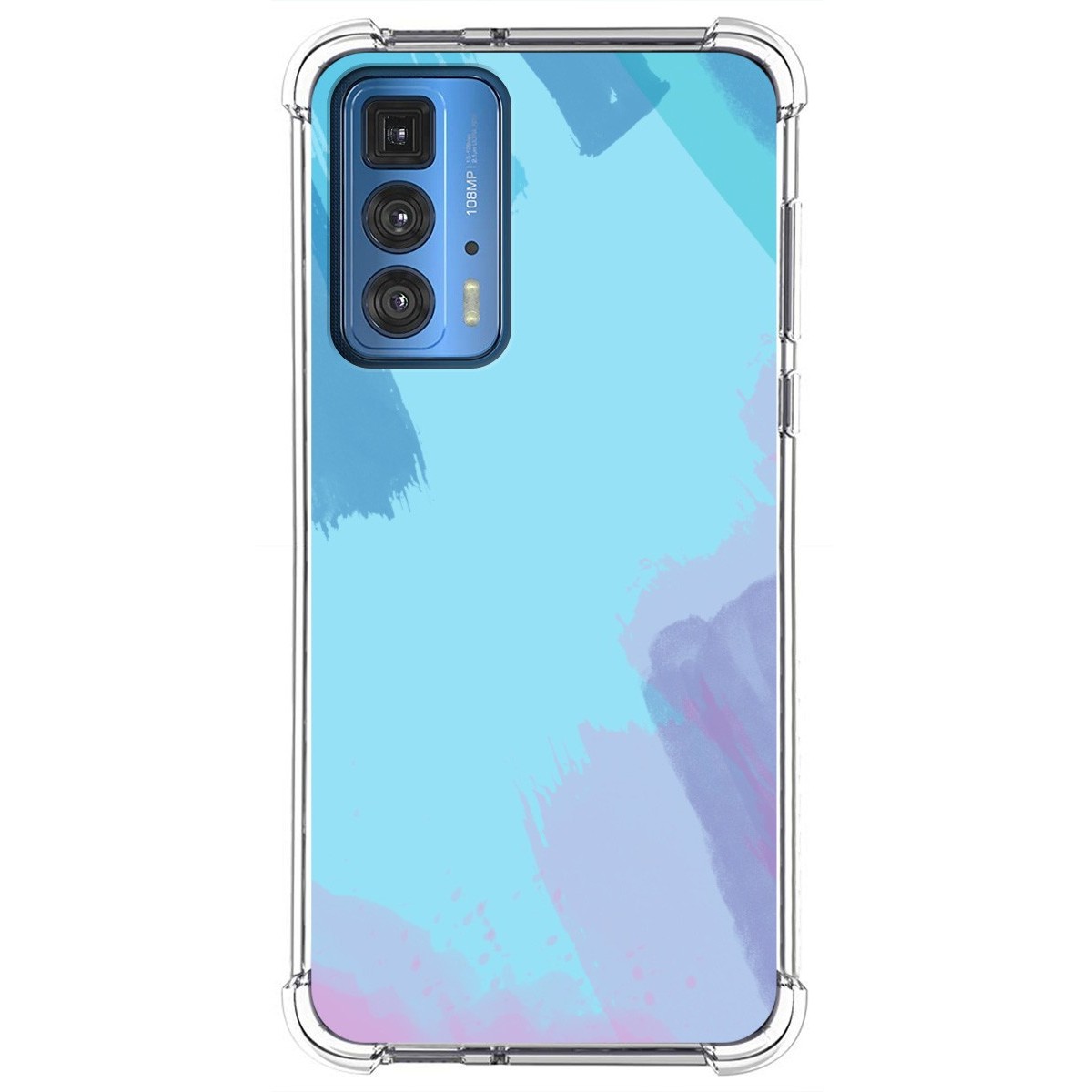 Funda Silicona Antigolpes para Motorola Edge 20 Pro diseño Acuarela 10 Dibujos