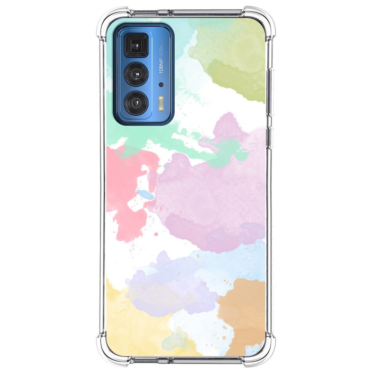 Funda Silicona Antigolpes para Motorola Edge 20 Pro diseño Acuarela 11 Dibujos