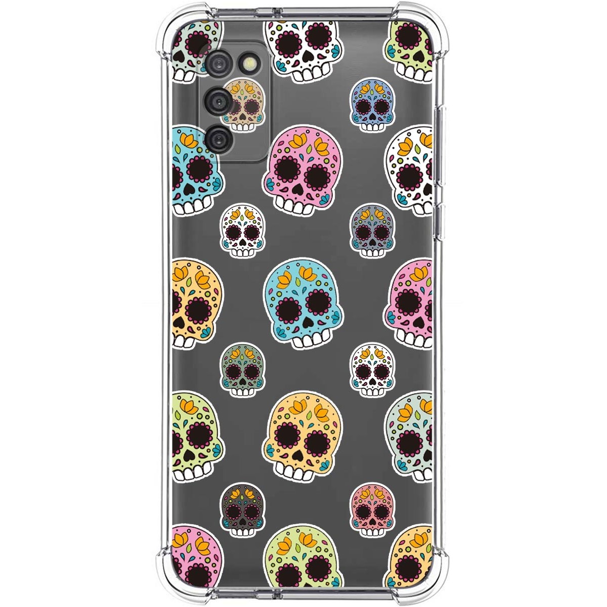 Funda Silicona Antigolpes para Samsung Galaxy A03s diseño Catrina Dibujos