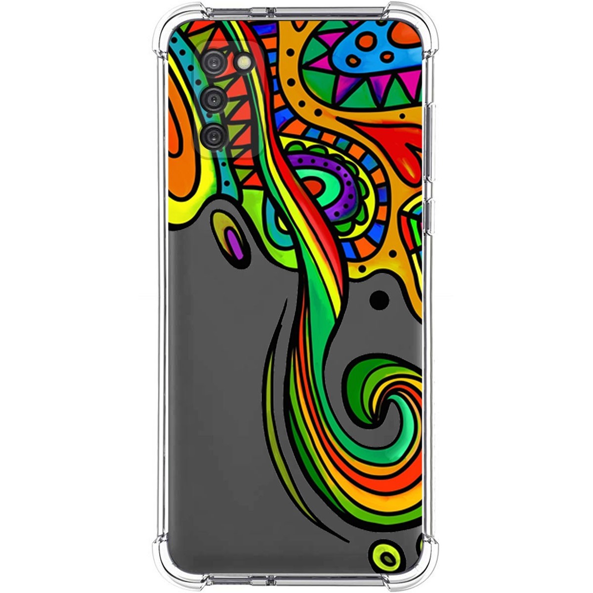 Funda Silicona Antigolpes para Samsung Galaxy A03s diseño Colores Dibujos